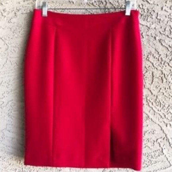 Ann Taylor Dresses & Skirts - Ann Taylor | NWT cherry red pencil midi skirt